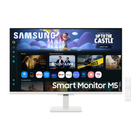 Samsung Smart Monitor M5 S32FM501EU 31.5" Wit, 2x HDMI, 2x USB-A, Wi-Fi 5