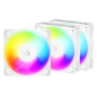 ARCTIC P12 Pro Reverse A-RGB case fans Wit, 3 stuks, 120 x 120 x 27 mm, PWM