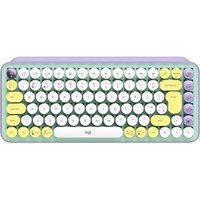 Logitech POP Keys - DAYDREAM, toetsenbord Blauwgrijs/wit, US lay-out, GX Brown, Bluetooth