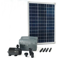 Ubbink SolarMax 1000 Accu pomp Zwart, Incl. solarpaneel, pomp en accu