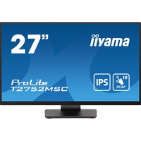iiyama ProLite T2752MSC-B1 27" touchscreen monitor Zwart, Touch, HDMI, DisplayPort, USB, Audio
