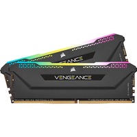 Corsair 32 GB DDR4-3200 Kit werkgeheugen Zwart, CMH32GX4M2E3200C16, Vengeance RGB PRO SL, XMP 2.0