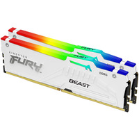 Kingston FURY 16 GB DDR5-5200 (2x 8 GB) Kit werkgeheugen Wit, KF552C40BWAK2-16, Beast RGB, XMP 3.0