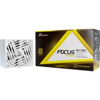 Seasonic FOCUS-GX-750-V4 750W ATX3.0 voeding Wit, 1x 12VHPWR, 2x PCIe, kabelmanagement