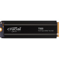 Crucial T500 1 TB met heatsink SSD Zwart, PCIe 4.0 x4, NVMe, M.2 2280