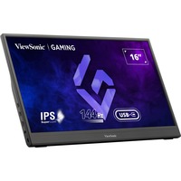 ViewSonic VX1654 draagbare gaming monitor 16" Zwart, 1x Micro-HDMI, USB-C, sound, 144 Hz