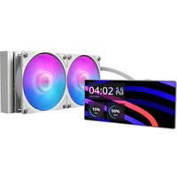Cooler Master MasterLiquid Core LCD 6" 240 White ARGB waterkoeling Wit