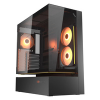 Cougar CFV235 midi tower behuizing Zwart | 2x USB-A | 1x USB-C | RGB | Tempered Glass
