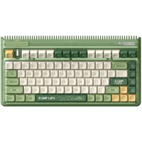 Iqunix OG80 Camping Wireless Mechanical Keyboard Groen, US lay-out (QWERTY), Cherry MX Red, 80% (TKL), RGB leds, Hot-swappable, PBT, 2.4GHz | Bluetooth 5.1 | USB-C
