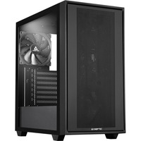 Chieftec Night Hunter midi tower behuizing Zwart | 2x USB-A | 1x USB-C | Tempered Glass