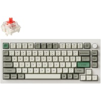 Keychron Q1 Max-P1 RGB mechanisch toetsenbord Wit, US lay-out (QWERTY), Gateron Jupiter Red, 75%, RGB leds, KSA double-shot PBT, hot swap, Knob, 2.4GHz | Bluetooth 5.1 | USB-C