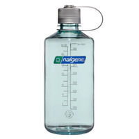 Nalgene Narrow Mouth Sustain Water Bottle, 1 Liter drinkfles Lichtblauw