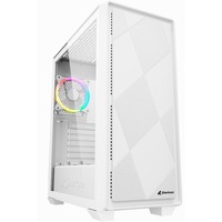 Sharkoon VS8 RGB White midi tower behuizing Wit | 2x USB-A | 1x USB-C | RGB | Tempered Glass