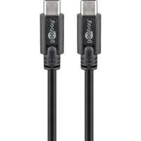 goobay Sync & Charge Super Speed USB-C kabel Zwart, 3 meter