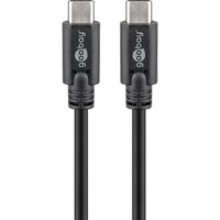 goobay Sync & Charge Super Speed USB-C kabel Zwart, 3 meter