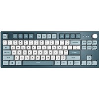 Montech Mkey Freedom TKL, toetsenbord Donkerblauw/wit, US lay-out, Gateron G Pro Yellow, TKL, Hot-swappable, RGB, PBT