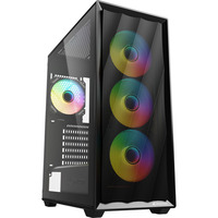 Sharkoon VK4 ARGB midi tower behuizing Zwart | 2x USB-A | RGB | Tempered Glass