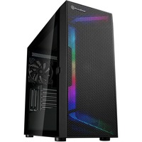 SilverStone SETA H1 midi tower behuizing Zwart | 2x USB-A | 1x USB-C | RGB | Tempered Glass