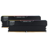 KLEVV URBAN V RGB 32 GB DDR5-6000 (2x 16 GB) werkgeheugen Zwart, KD5AGUA80-60A300V, XMP 3.0, EXPO
