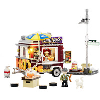 Lumibricks Street Fusion - Chili Dog Trailer Constructiespeelgoed F9046