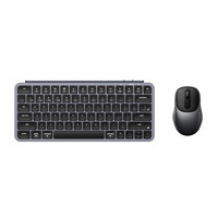 Keychron B1 Pro Keyboard and BM24 Mouse Wireless Combo, desktopset Grijs/zwart, US lay-out, Scissor switches, 100 - 2400 DPI, 75%, ABS keycaps, 2.4 GHz / Bluetooth / USB
