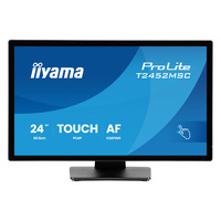 iiyama ProLite T2452MSC-B2 24" touchscreen monitor Zwart, HDMI, DisplayPort, USB, Audio, Touch, 120Hz 