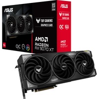 ASUS TUF Gaming Radeon RX 9070 XT OC grafische kaart Grijs, 3x DisplayPort, 1x HDMI, RDNA4