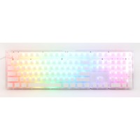 Ducky One 3 Aura White RGB mechanisch toetsenbord Wit, US lay-out (QWERTY), Cherry MX Speed Silver, 100%, ABS Double Shot, hot swap