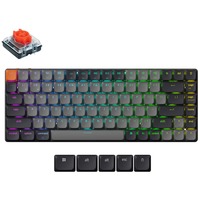 Keychron K3 QMK-B1, toetsenbord Zwart, US lay-out, Keychron Mechanical Red, 75%, RGB leds, ABS Keycap, USB-C | Bluetooth 5.2