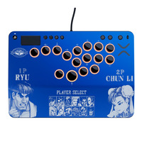 Turtle Beach Victrix Pro KO Leverless Fight Stick – Street Fighter II: Champion Edition gamepad Blauw, PlayStation 5, PlayStation 4, Pc