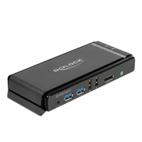 DeLOCK DisplayPort 1.4 8K kvm-switch Grijs/zwart