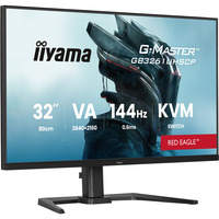 iiyama G-Master Red Eagle GB3261UHSCP-B1 31.5" 4K Ultra HD gaming monitor Zwart (mat), 1x DisplayPort, 2x HDMI, 3x USB-C, 2x USB-A, 144 Hz