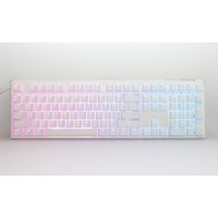 Ducky One 3 Classic Pure White RGB mechanisch toetsenbord Wit, US lay-out (QWERTY), Cherry MX Speed Silver, 100%, RGB led, Double-shot PBT, Hot-swappable, QUACK Mechanics