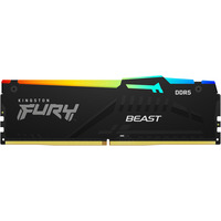 Kingston FURY Beast RGB 32 GB DDR5-6000 (1x 32 GB) werkgeheugen Zwart, KF560C36BBE2A-32, XMP 3.0, EXPO