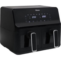 Tristar FR-9040 Airfryer met dubbele mand heteluchtfriteuse Zwart, 8 liter