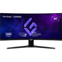 ViewSonic VX3418-2KPC UWQHD gaming monitor 34" Curved UltraWide Zwart, 2x DisplayPort, 2x HDMI, 180 Hz