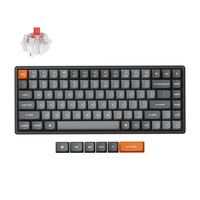 Keychron K2 Max-J1, toetsenbord Zwart, US lay-out, Keychron Super Red, RGB leds, 75%, OSA Double-shot PBT, hot swap, 2.4GHz | Bluetooth 5.1 | USB-C