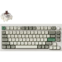 Keychron Q1 Max-P3 RGB mechanisch toetsenbord Wit, US lay-out (QWERTY), Gateron Jupiter Brown, 75%, RGB leds, KSA double-shot PBT, hot swap, Knob, 2.4GHz | Bluetooth 5.1 | USB-C