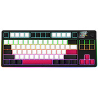 LORGAR KBP70TKLW RGB mechanisch gaming toetsenbord Zwart, US lay-out (QWERTY), LOGAR Toxic Purple, 80% (TKL), RGB, Hot-swappable, PBT Double-shot, Bluetooth | 2.4GHz | USB