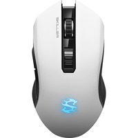 Sharkoon SKILLER SGM3 gaming muis Wit, 600 - 6.000 dpi, RGB leds