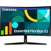 SAMSUNG S24D366GAU Essential S3 S36GD 24" Curved monitor Zwart, 100 Hz | HDMI | VGA