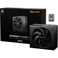 be quiet! Straight Power 12 Platinum modulaire 850 watt voeding  Zwart, 1x 12V-2x6, 4x PCIe