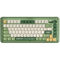 Iqunix ZX75 Camping Wireless Mechanical Keyboard Groen, US lay-out (QWERTY), IQUNIX Moonstone Turbo, 75%, RGB leds, Hot-swappable, Double-shot PBT, 2.4GHz | Bluetooth 5.1 | USB-C