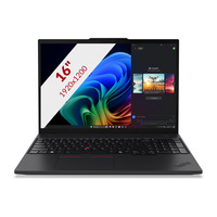 Lenovo ThinkPad T16 Gen 4 AMD (21QN006QMH) 16"  Copilot+ laptop Zwart | Ryzen AI 7 PRO 350 | AMD Radeon 860M | 64 GB | 1 TB SSD