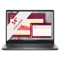 Dell Pro 14 PC14250 14"  laptop Zwart | Core 5 120U | Intel Graphics | 16 GB | 512 GB SSD