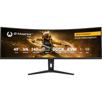 iiyama G-Master Gold Phoenix GCB4986DQSNP-B1 49" UltraWide gaming monitor Zwart, 1x DisplayPort, 2x HDMI, 3x USB-C, 2x USB-A, 240 Hz