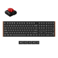 Keychron K5 Ultra 8K Wireless Custom Mechanical Keyboard Zwart, US lay-out (QWERTY), Keychron Milk POM Red, 100%, RGB leds, LSA Double-shot PBT, USB-C | 2.4 GHz | Bluetooth 5.2