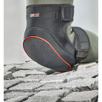 Kneetek SAFETEK KevSafe kniebescherming Zwart/rood