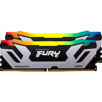 Kingston FURY 48 GB DDR5-8800 (2x 24 GB) Kit werkgeheugen Zilver/zwart, KF588CU42RSAK2-48, Renegade RGB, XMP 3.0