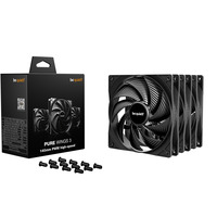 be quiet! Pure Wings 3 high-speed case fans Zwart, 3 stuks, 140 x 140 x 25 mm, PWM